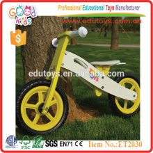 Jouets en bois pour enfants en vélo en stock, Promotion vélo pour enfants balle en bois, bicyclette en bois avec guidon